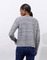 Gilet en mélange coton bicolore