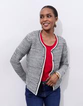 Gilet en mélange coton bicolore