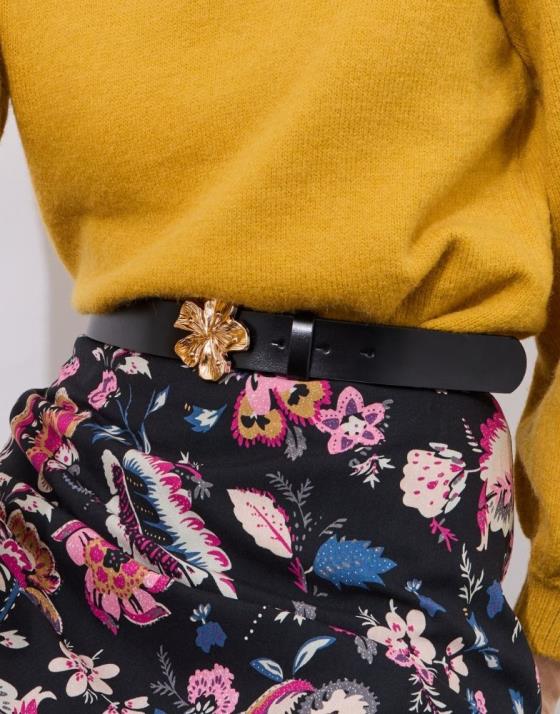 Ceinture fine 3 cm unie