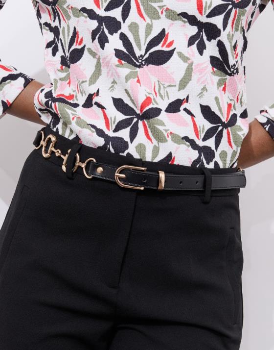 Ceinture fine 3 cm unie