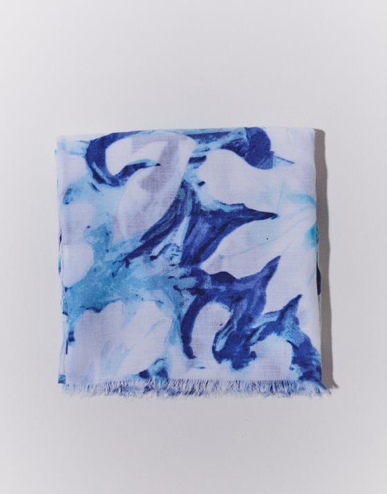 Foulard imprimé à fleurs