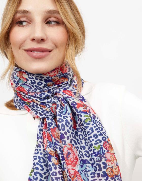 Foulard imprimé à fleurs