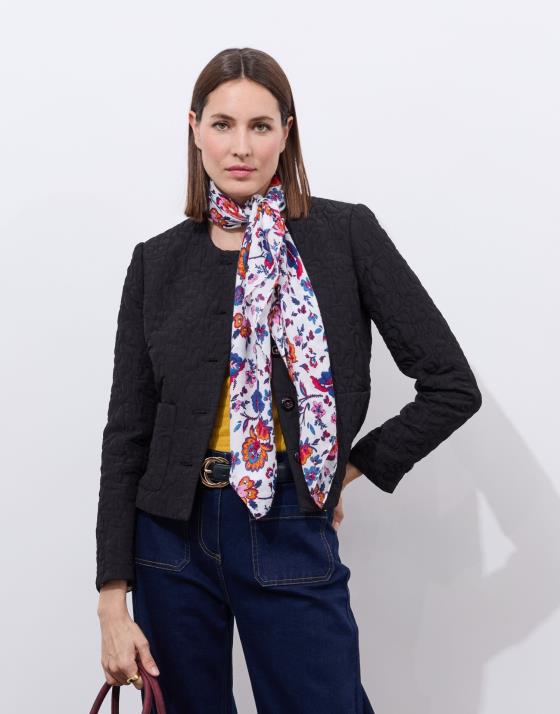 Foulard imprimé à fleurs