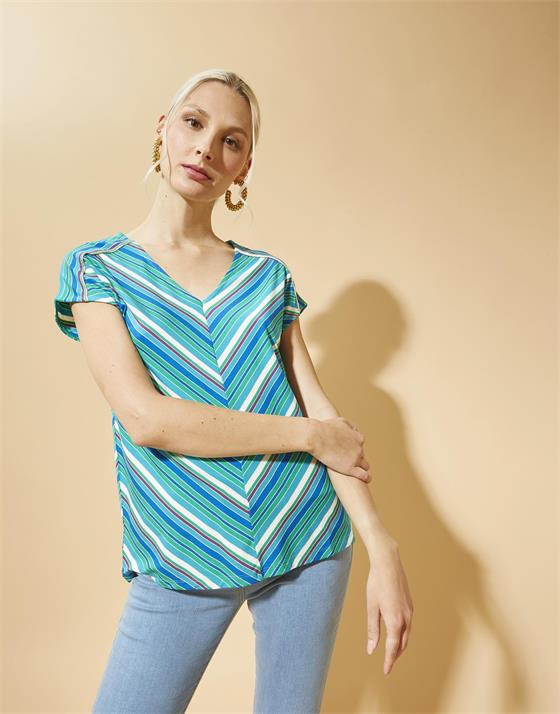 T-Shirt longueur standard  rayé