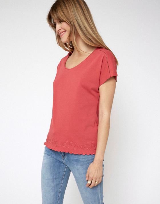 T-Shirt manches courtes 100% coton uni
