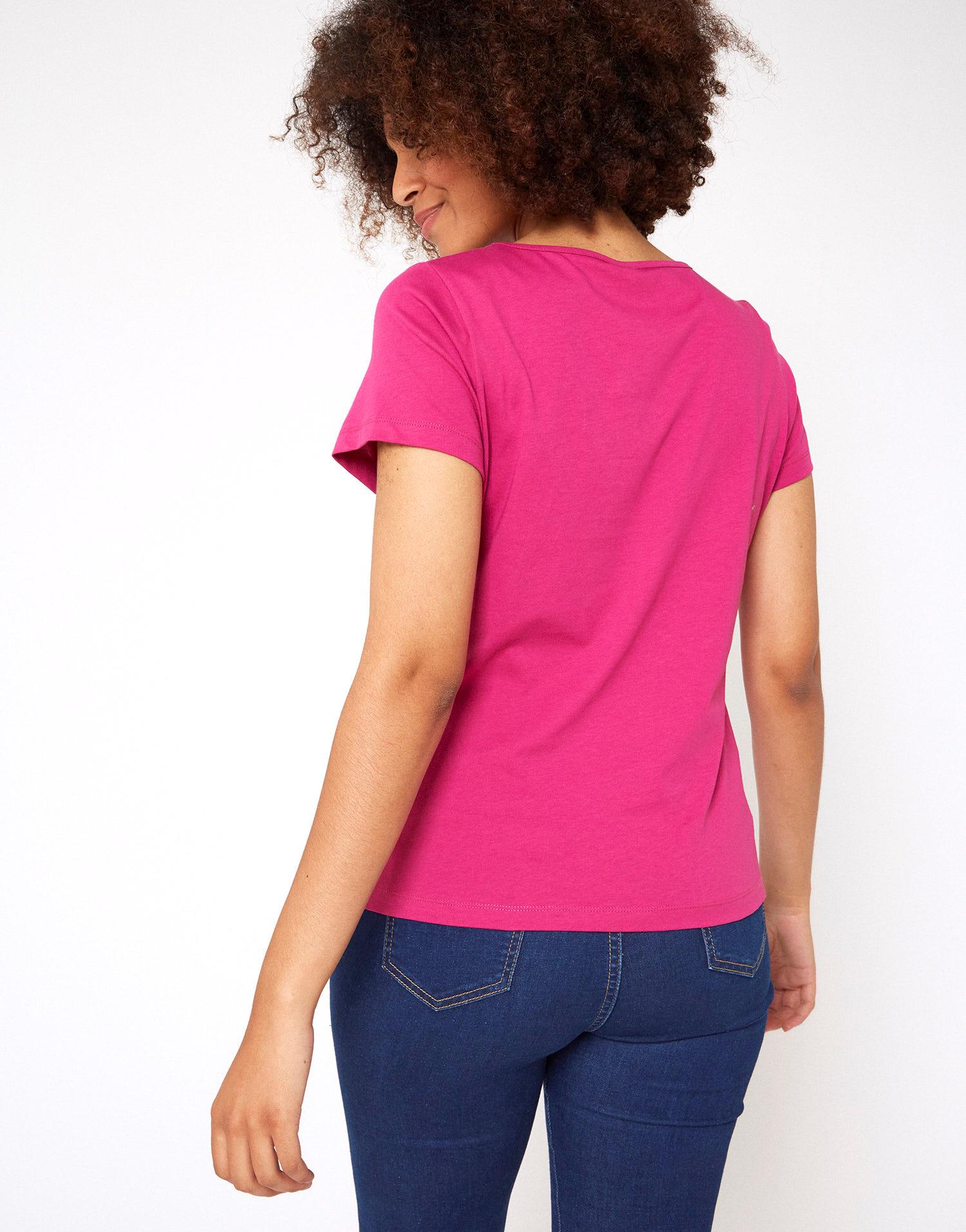 ステファネル レディース Tシャツ トップス T-shirts Pink トップス