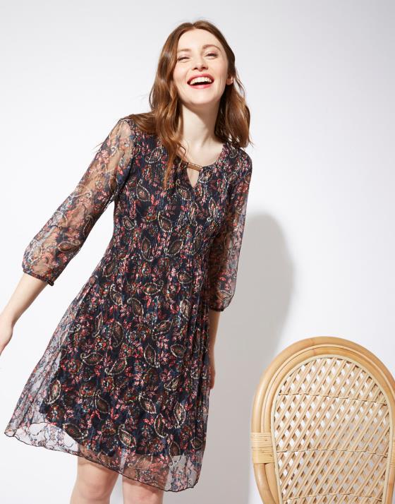 Robe courte imprimée