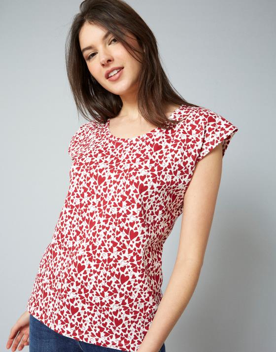 T-Shirt manches courtes 100% coton imprimé